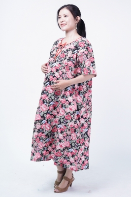 Rossy Daster Tidur Ibu Hamil Menyusui Motif Bunga Cantik - DS 508 Kode B